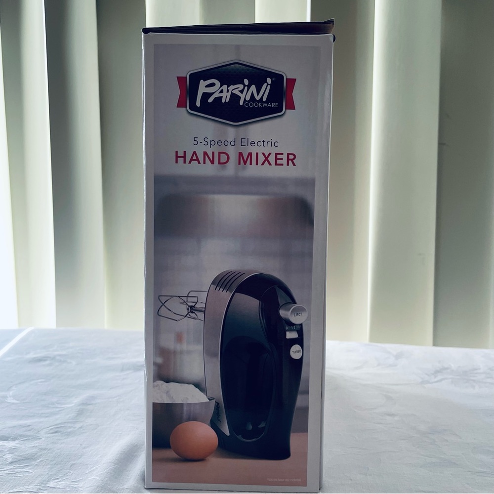Parini Cookware 5 Speed Electric Turbo Boost Hand Mixer New in Box